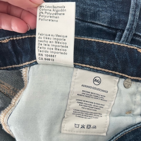 AG Adriano Goldschmied High-Rise Straight Crop Jeans - Picture 5 of 5
